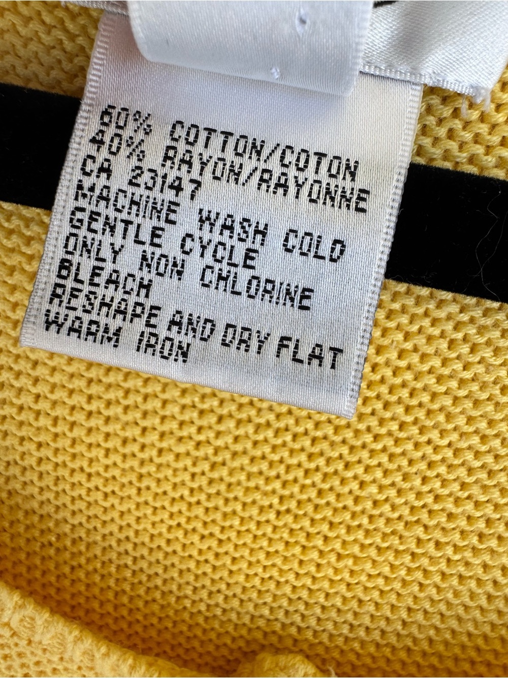 Talbots Bright Yellow Button-Front Cardigan - Picture 3 of 6